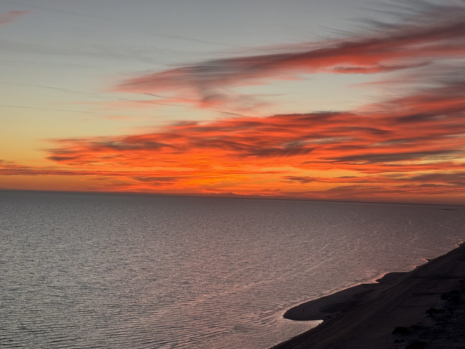 Sunset over the Sea of Cortez from the balcony of Casa del Pulpo